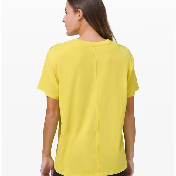 Lululemon All Yours Tee Yellow - Picture 3 of 9